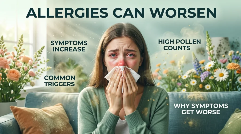 Allergies Can Worsen