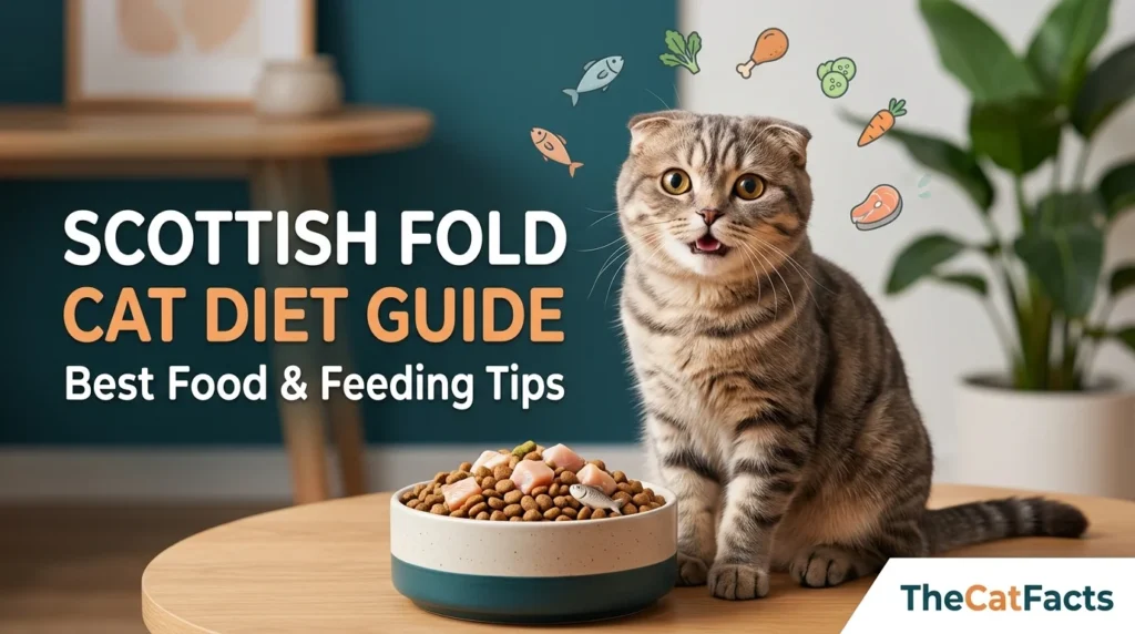 Scottish Fold Cat Diet Guide, Best Food & Feeding Tips