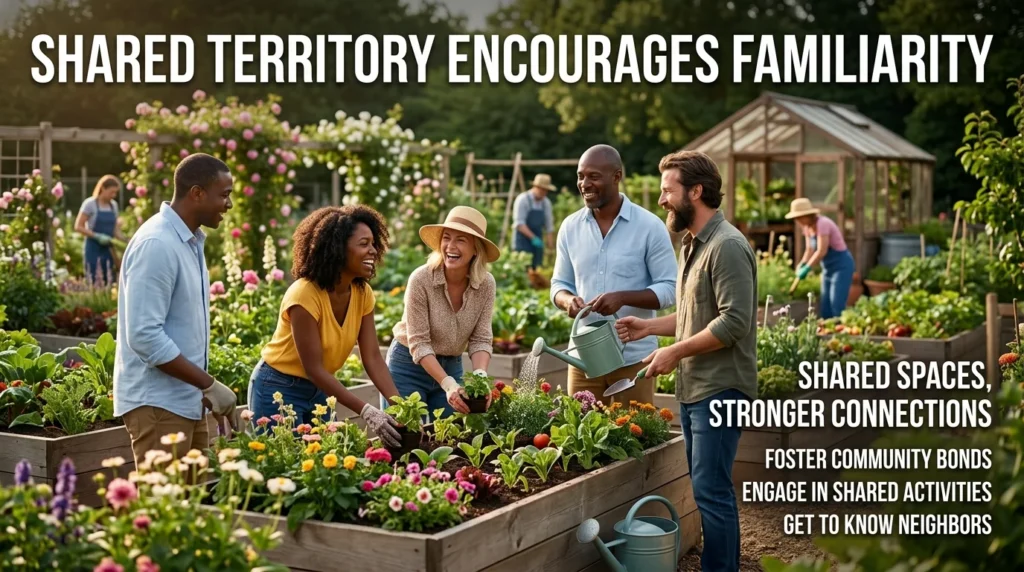 Shared Territory Encourages Familiarity