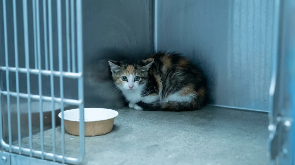 The Scared Shelter Kitten Who Learned to Trust