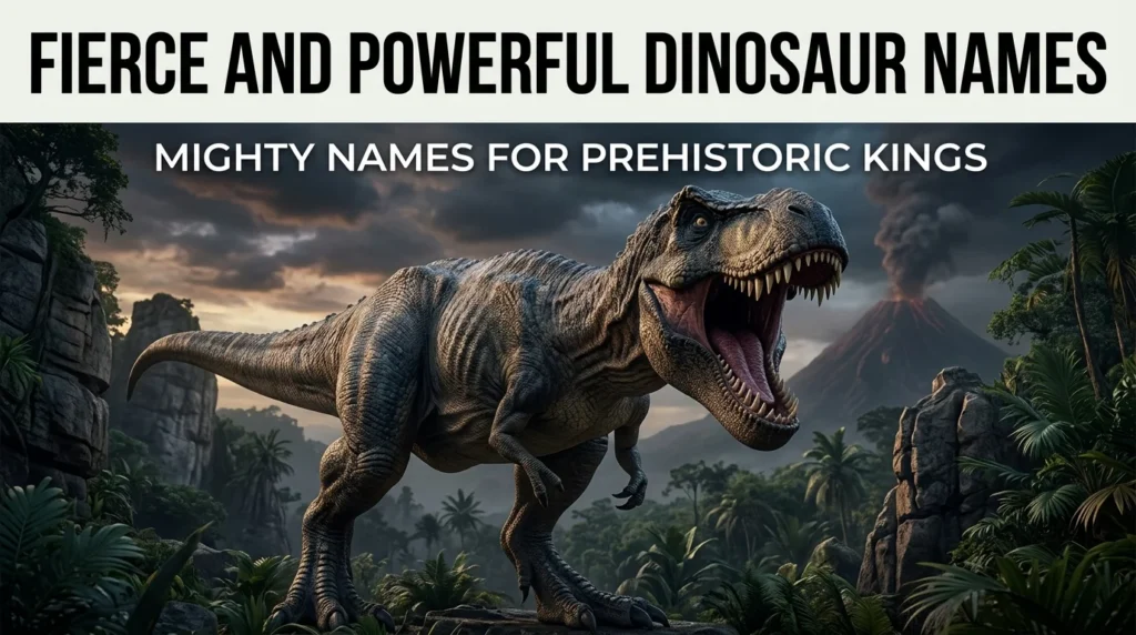 Fierce and Powerful Dinosaur Names